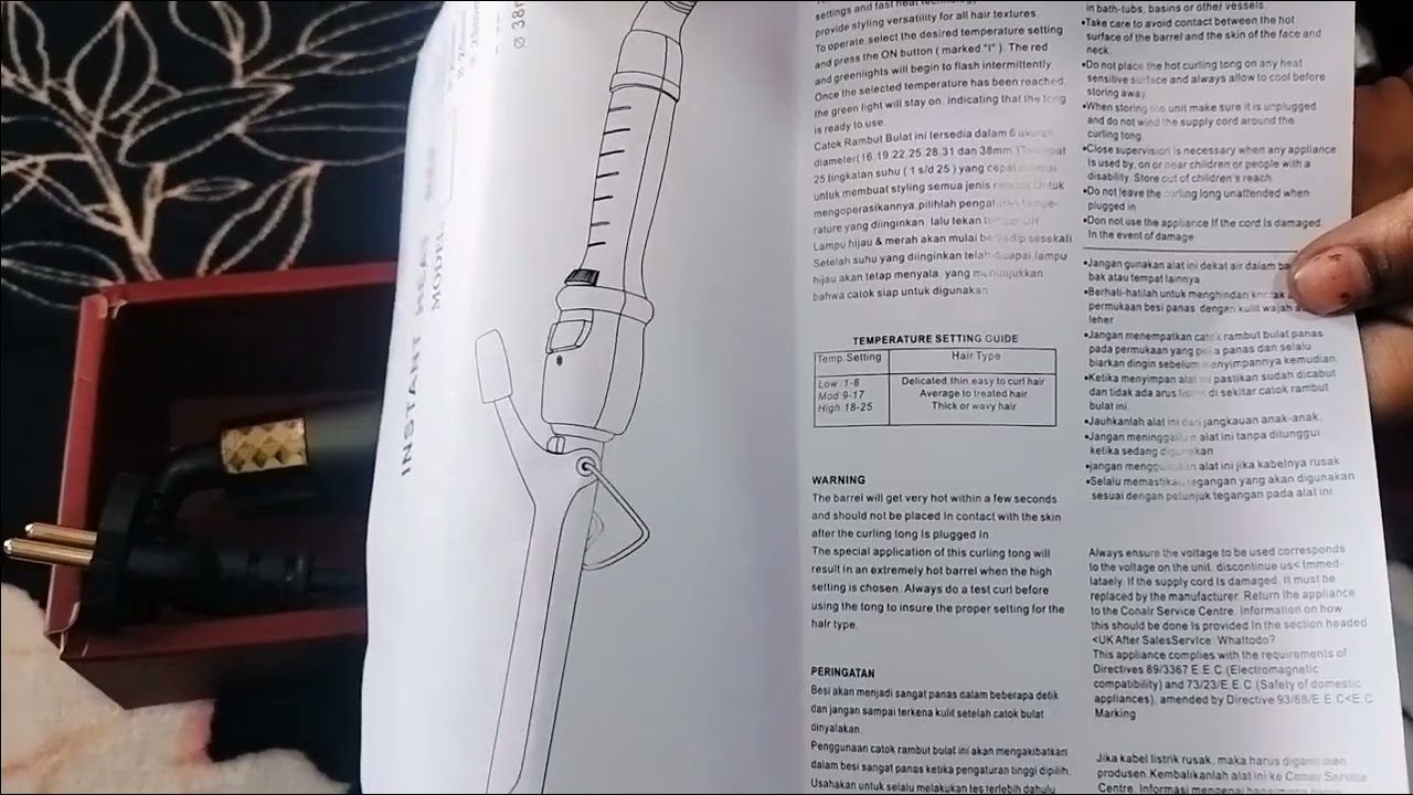 SAMARAH HAIR CURLER TONG CT- 22mm