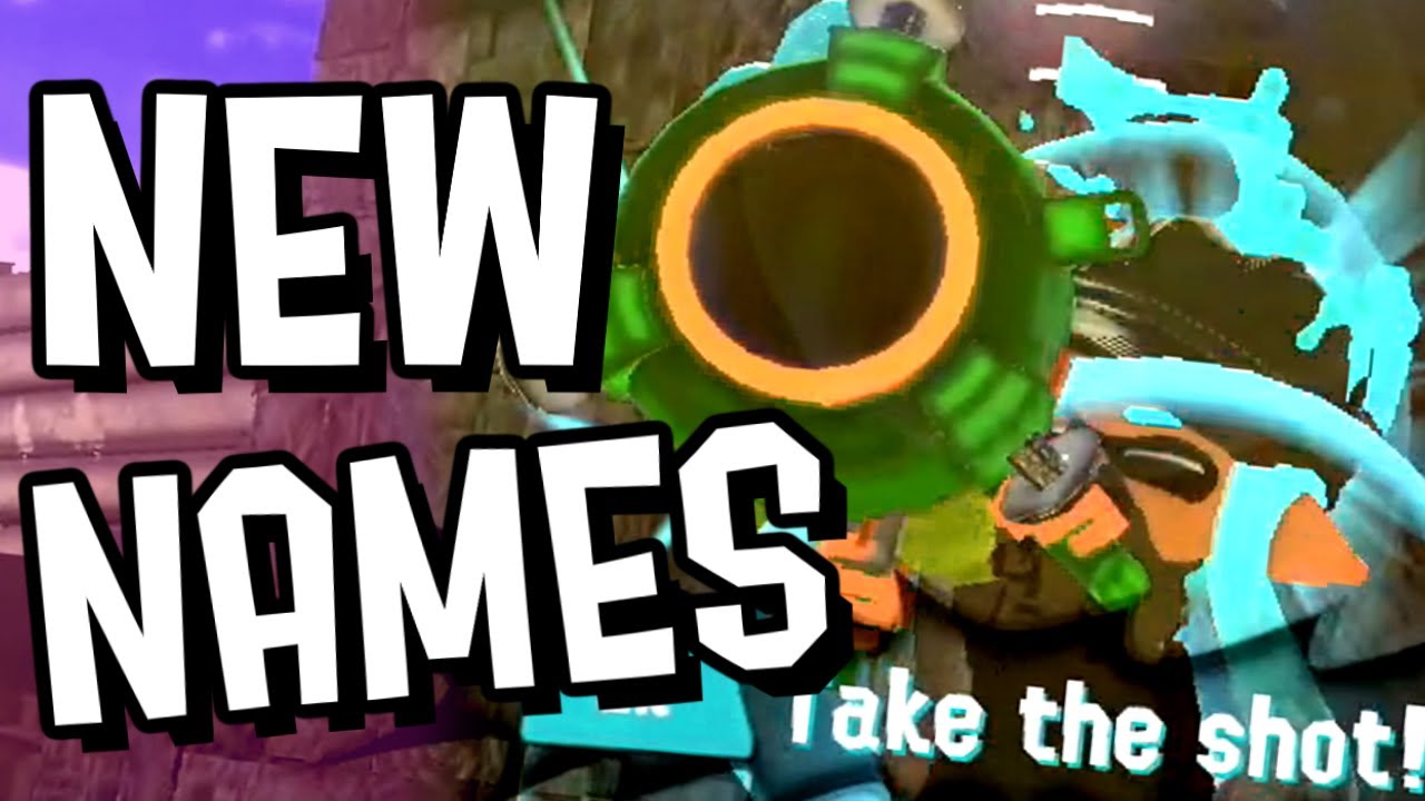 NEW NAMES for Splatoon 3 Special Weapons - YouTube