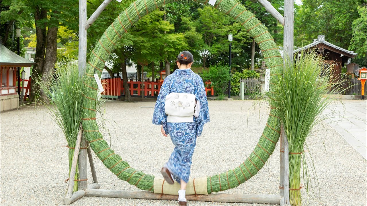 夏越の祓の「茅の輪くぐり」＠八坂神社【＃京都ガチ勢、大西さん家の一