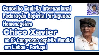 Chico Xavier - Homenagem no 2ºCongresso Espírita Mundial #chicoxavier #mensagemespirita #espiritual