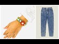 Diy bracelet with old jeans | Denim Bracelets from Old Jeans | Magic Craft Works