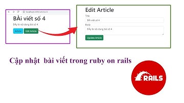 Chỉnh sửa cập nhật bài viết trong ruyby on rails | dandev