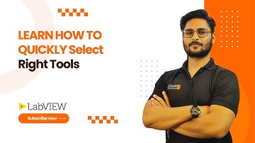Learn how to Quickly Select Tools In LabVIEW | Exeliq LabVIEW Beginner Course | LabVIEW Basics