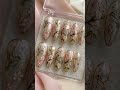 3D Hummingbird Stained Glass Press On Nails | Iridescent Sakura Floral Cathedra Nail Art #nails