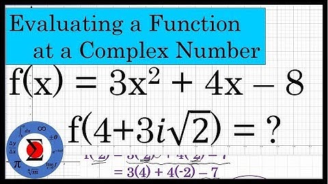 Evaluating a Function at a Complex Number