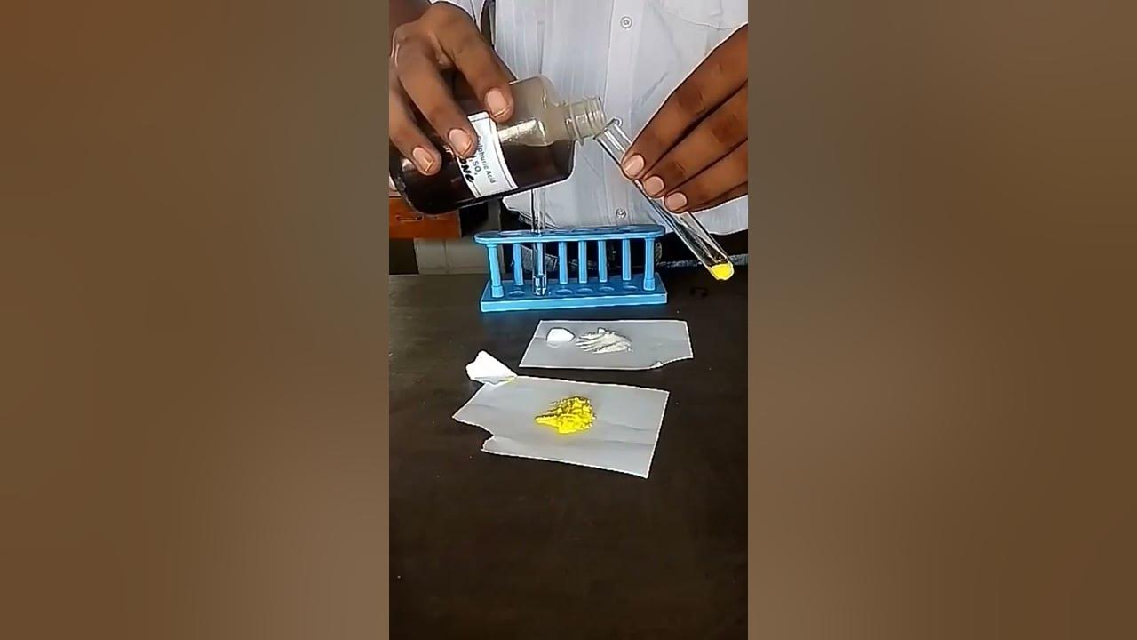 chromyl chloride test confirmatory test for chloride ion YouTube