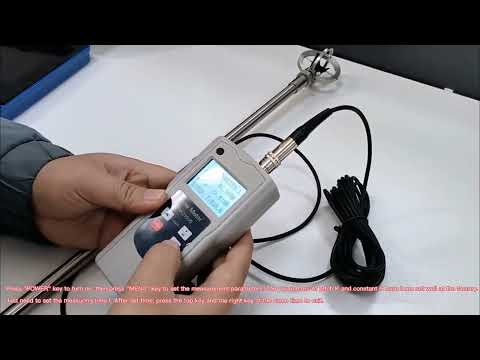 Portable flow rate meter FM-210V5 velocity measurement instrument digital flow meter