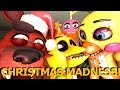 Fnaf sfm christmas madness at freddy fazbears pizzeria ft baby foxy and my cupcake animation