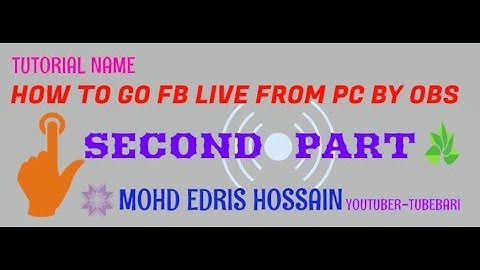 Live Broadcast Pre Recorded Video on Facebook Page,Profile with OBS-Part 2 I Chittagonion Tutorial..