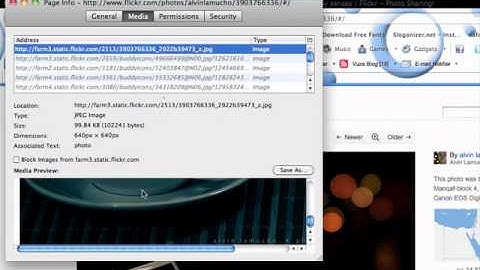 How to save copyright flickr images - using Firefox
