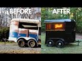 Abandoned Horse Trailer Restoration - Start to Finish