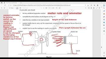 Voltage Current and Resistance Experiments Question 6 Alternate to practicals IGCSE Physics
