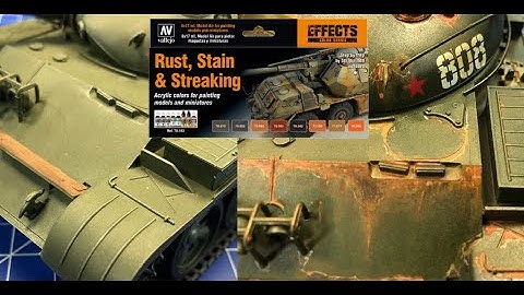 Weathering Tutorial -  Step by Step - Rust, Stains and Streaking - Vallejo Model Effects