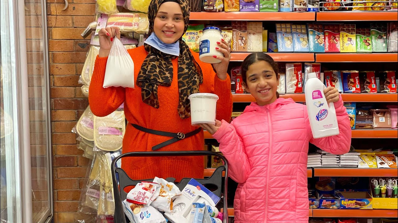 مشتريات بلون الابيض من السوبر ماركت ! تفتكرو اشترينا ايه ؟