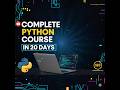 Python Roadmap 2026 | Complete 20 Day Plan for Beginners 🔥