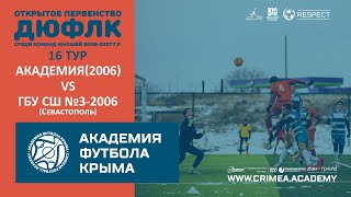 АФК (2006) - ГБУ СШ №3 по футболу-2006 | ДЮФЛК (2006-2007 г.р.) 22/23 | 16 тур