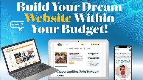 CREATE YOUR WEBSITE WITH WANII.COM