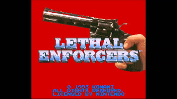 [SNES] Lethal Enforcers - Warning Area