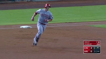 CIN@ARI: Schebler tacks on two runs with a deep homer