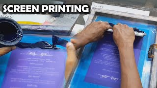 Invitation Card Screen Printing Method स्क्रीन मुद्रण प्रक्रिया पूरा वीडियो Screen Printing Process