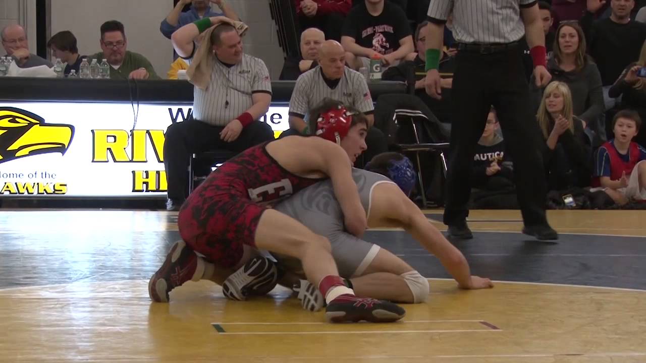 HS Wrestling: Sam Schneider of Emerson Boro defeats Anthony Rubinetti of Demarest, 120lbs