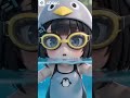初水泳のググガガ🌊可愛すぎてありえない🐧 #shorts #asmr #エンドフィールド #arknightsendfield #gugugaga
