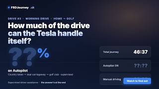 Drive #3: How Much of My Drive to Golf Was Autopilot?