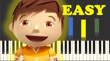 Zack & Quack Theme Song On Piano EASY