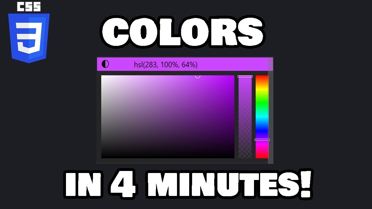 Learn CSS colors in 4 minutes! 🖌️ - YouTube