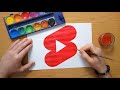 How to draw the YouTube Shorts logo
