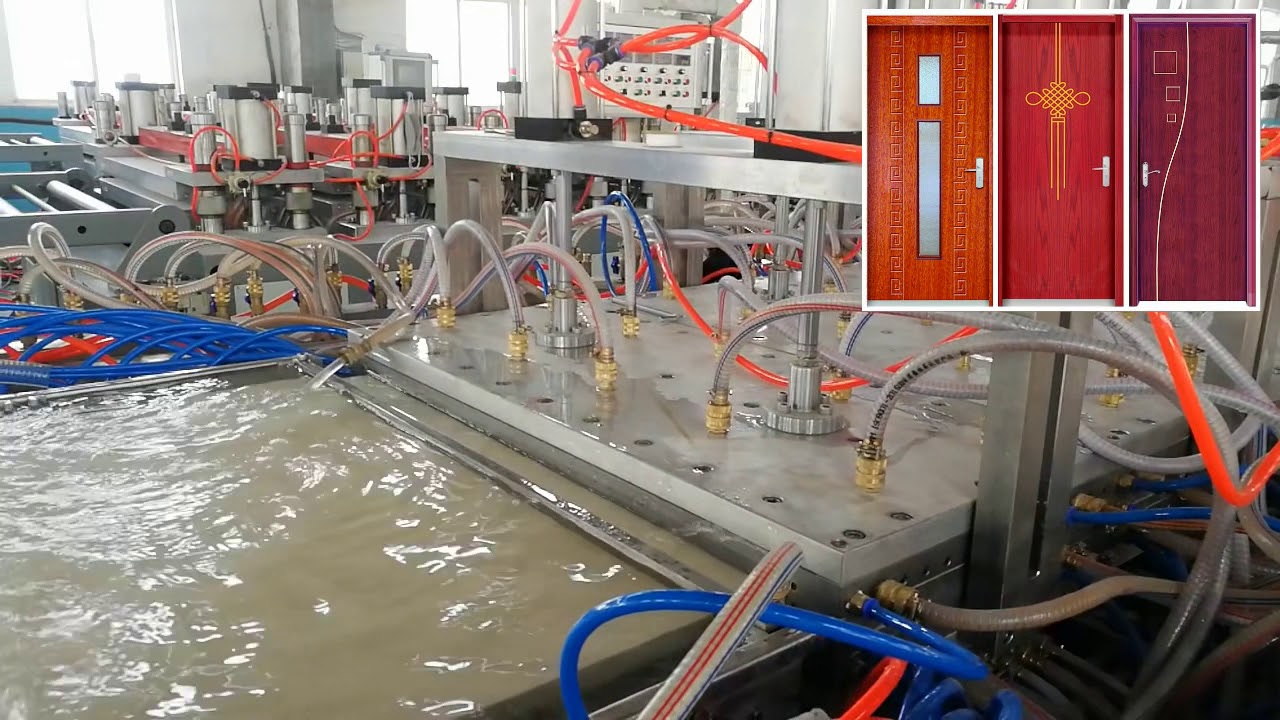 930mm pvc wpc door panel project --- jessica@wpcmachinery.com