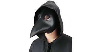Amazon BEST SELLER Halloween Costume Reviews! Raxwalker Plague Doctor Bird Mask Long Nose Beak Co..