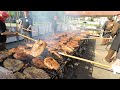 Italy Street Foods. Huge Amount of Pork Ribs, Sausages, XXL Picanha &amp; more Foods