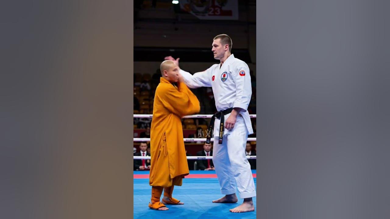 The Shaolin master could not bear it any more.Beat the karate champion with a unique skill.#fighting