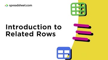 Introduction to Related Rows in Spreadsheet.com