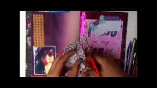 TUTORIAL SCRAPBOOK ♥ SMASH BOOK Haz una pagina conmigo ♥ (14- 04- 2013)