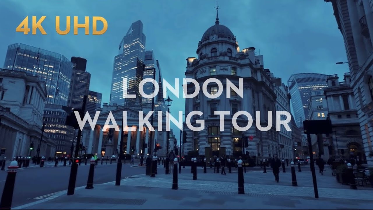 Morning Walk from St Paul’s Cathedral to the City of London | Calm Walking Walk (No Music)