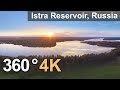 360°, Istra Reservoir, Russia. 4К aerial video