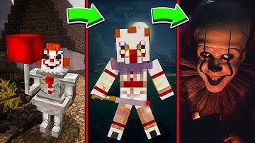 Minecraft - LIFE OF SCARY CLOWN PENNYWISE in Minecraft ! AMV SHORT Animation