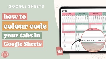 Add Colour to Your Google Sheets Tabs | Simple Design Trick for Aesthetic Spreadsheets