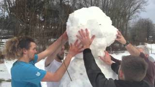 US Speedskating Team making bread