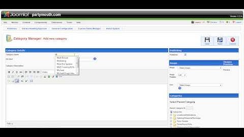 PartyMouth - Add SubCategory