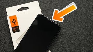 iPhone 13 Pro Spigen FULL COVERAGE Tempered Glass Screen Protector Review! SENSOR PROTECTION!