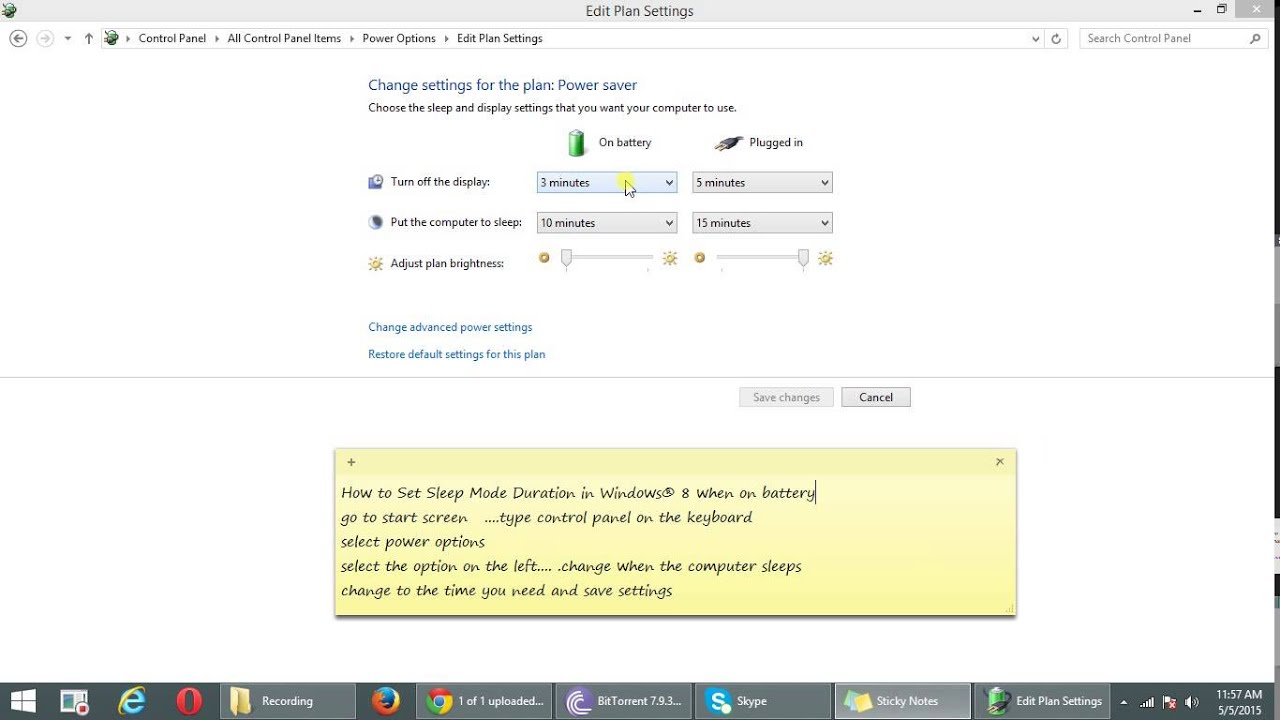 How To Set Sleep Mode Duration In Windows 8 When On Battery YouTube how-to-set-sleep-mode-duration-in-windows-8-when-on-battery-youtube
