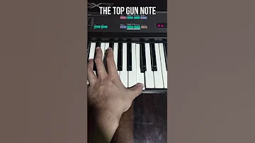 THE TOP GUN NOTE Topgunanthem Topgunmaverick Dx7 Pianoshorts DX7Shorts Pianoshorts Shorts 
