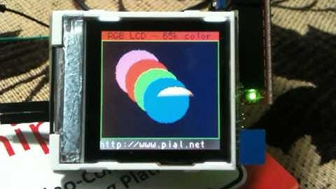 ChipKIT Uno32 and Philips PCF8833 65k Color display demo
