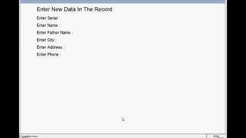 Visual Foxpro Data Entry Sample Software
