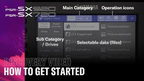 Quick Start Guide for Yamaha PSR-SX720 & SX920