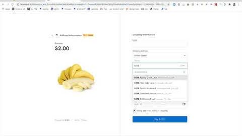 Stripe Address Autocomplete demo