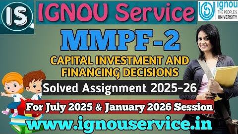 IGNOU MMPF-2 Solved Assignment 2025-26 For July 2025 and January 2026 Session